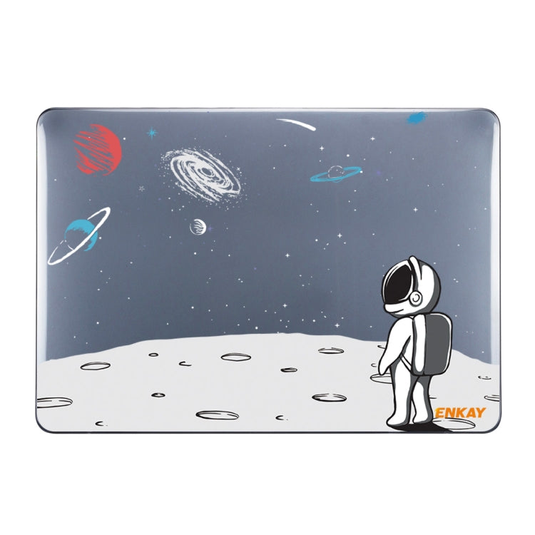 For MacBook Air 13.3 inch A1932 / A2179 / A2337 ENKAY Star Series Pattern Laotop Protective Crystal Case(Backpack Astronaut) - MacBook Air Cases by ENKAY | Online Shopping UK | buy2fix