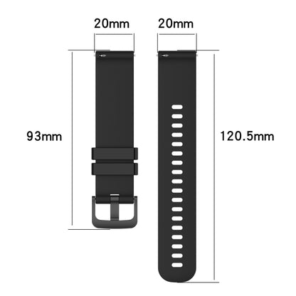 For Amazfit pop pro 20mm Carbon Fiber Striped Silicone Watch Band(White) - Watch Bands by buy2fix | Online Shopping UK | buy2fix