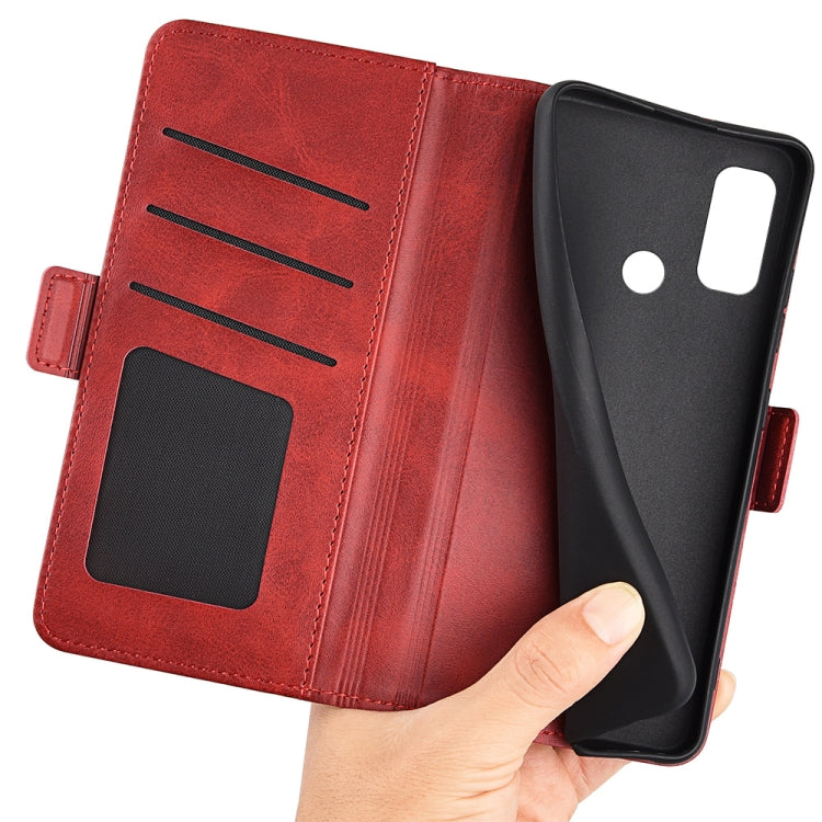 For Ulefone note 10 Dual-side Magnetic Buckle Leather Phone Case(Red) - Ulefone Cases by buy2fix | Online Shopping UK | buy2fix