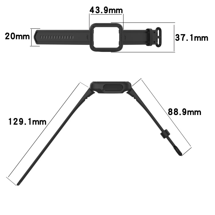 For Xiaomi Redmi Watch 2 Lite Silicone Solid Color Watch Band(White) - Watch Bands by buy2fix | Online Shopping UK | buy2fix