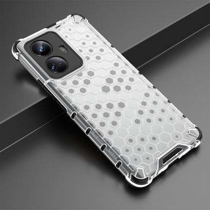 For Realme 10 Pro 5G Honeycomb Phone Case(White) - Realme Cases by buy2fix | Online Shopping UK | buy2fix