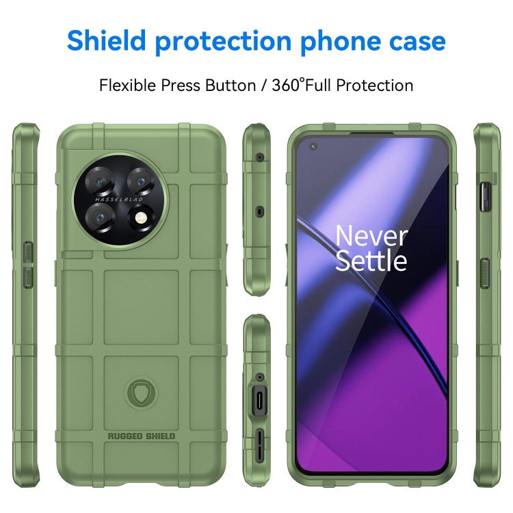 For OnePlus 11 5G Full Coverage Shockproof TPU Case(Green) - OnePlus Cases by buy2fix | Online Shopping UK | buy2fix