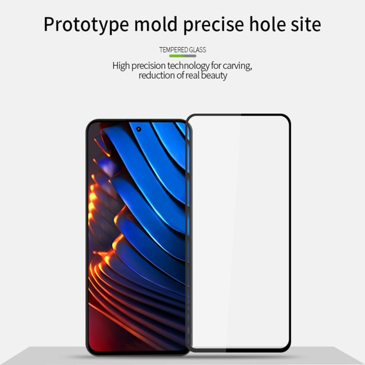 For Xiaomi Poco X5 PINWUYO 9H 2.5D Full Screen Tempered Glass Film(Black) -  by PINWUYO | Online Shopping UK | buy2fix