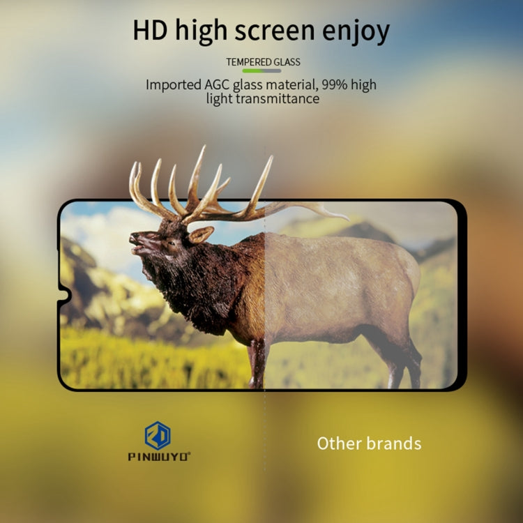 For Xiaomi Poco C55 PINWUYO 9H 2.5D Full Screen Tempered Glass Film(Black) -  by PINWUYO | Online Shopping UK | buy2fix