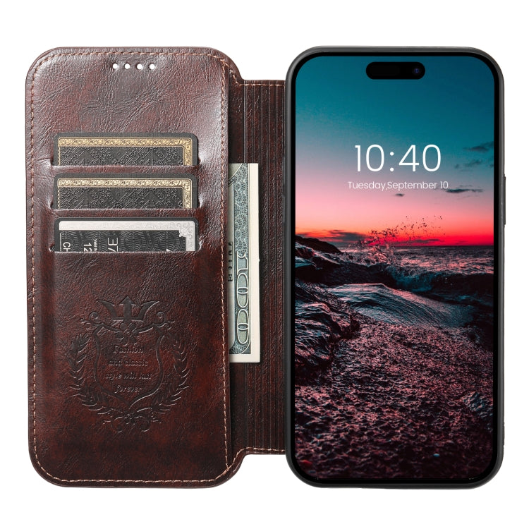 For iPhone 13 Pro Max Suteni J05 Leather Magnetic Magsafe Phone Case(Brown) - iPhone 13 Pro Max Cases by Suteni | Online Shopping UK | buy2fix