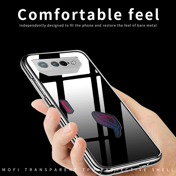 For ASUS ROG Phone 7 MOFI Ming Series Ultra-thin TPU Phone Case(Transparent) - ASUS Cases by MOFI | Online Shopping UK | buy2fix