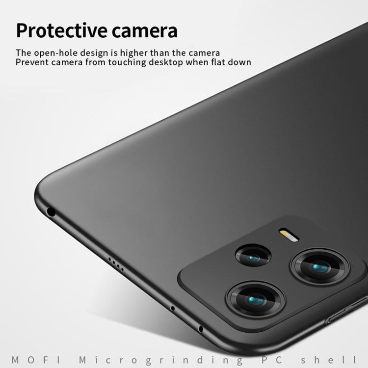 For Redmi Note 12 Pro 5G Global MOFI Micro-Frosted PC Ultra-thin Hard Phone Case(Black) - Note 12 Pro Cases by MOFI | Online Shopping UK | buy2fix