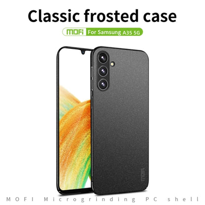 For Samsung Galaxy A35 5G MOFI Fandun Series Frosted PC Ultra-thin All-inclusive Phone Case(Gray) - Galaxy Phone Cases by MOFI | Online Shopping UK | buy2fix