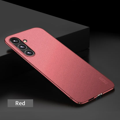 For Samsung Galaxy A55 5G MOFI Fandun Series Frosted PC Ultra-thin All-inclusive Phone Case(Red) - Galaxy Phone Cases by MOFI | Online Shopping UK | buy2fix