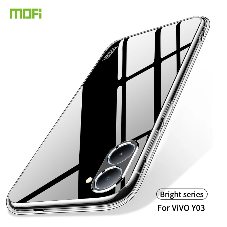 For vivo Y03 MOFI Ming Series Ultra-thin TPU Phone Case(Transparent) - vivo Cases by MOFI | Online Shopping UK | buy2fix