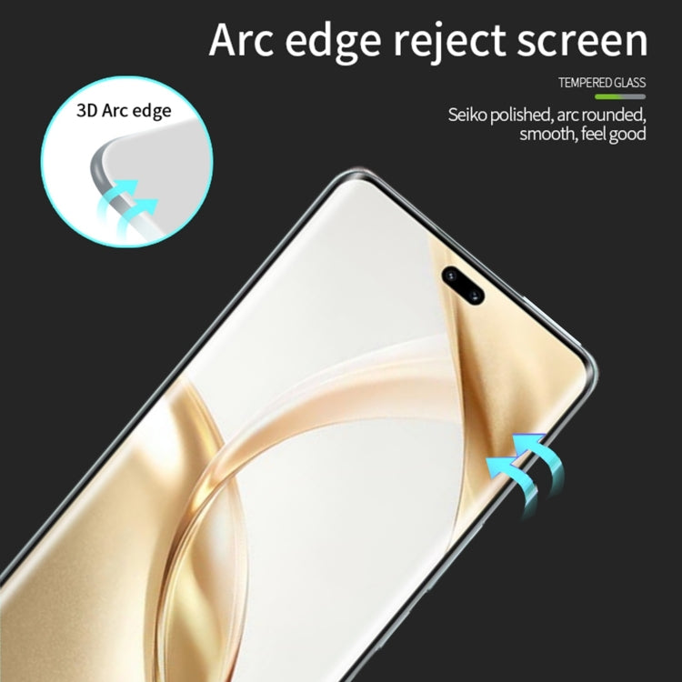 For Honor 200 Pro PINWUYO 9H 3D Hot Bending Tempered Glass Film(Black) - Honor Tempered Glass by PINWUYO | Online Shopping UK | buy2fix