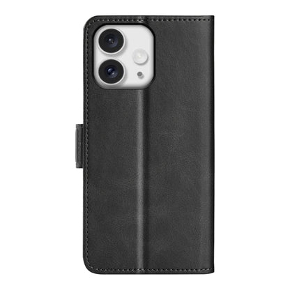 For iPhone 16 Pro Max Dual-side Magnetic Buckle Horizontal Flip Leather Phone Case(Black) - iPhone 16 Pro Max Cases by buy2fix | Online Shopping UK | buy2fix