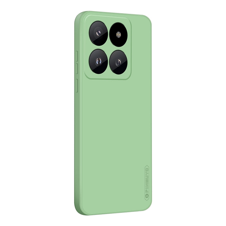 For Xiaomi 14 Pro PINWUYO Sense Series Liquid Silicone TPU Phone Case(Green) - 14 Pro Cases by PINWUYO | Online Shopping UK | buy2fix