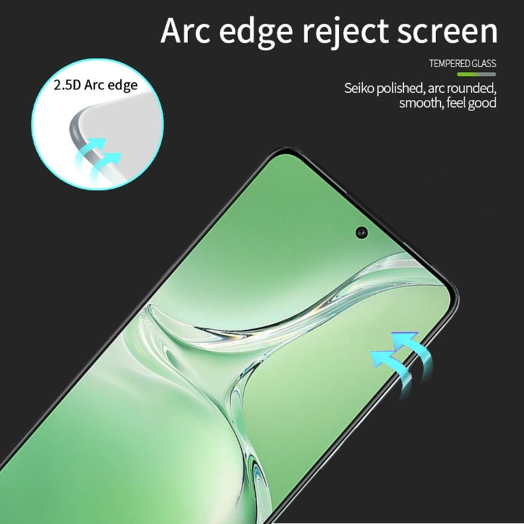 For OPPO K12 PINWUYO 9H 2.5D Full Screen Tempered Glass Film(Black) - OPPO Tempered Glass by PINWUYO | Online Shopping UK | buy2fix