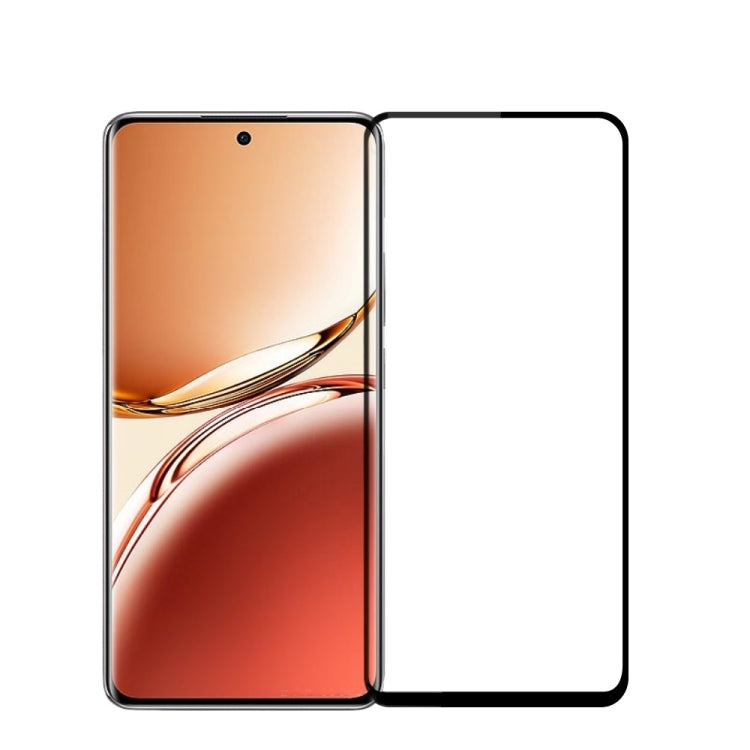 For OPPO A3 Pro India PINWUYO 9H 2.5D Full Screen Tempered Glass Film(Black) - OPPO Tempered Glass by PINWUYO | Online Shopping UK | buy2fix