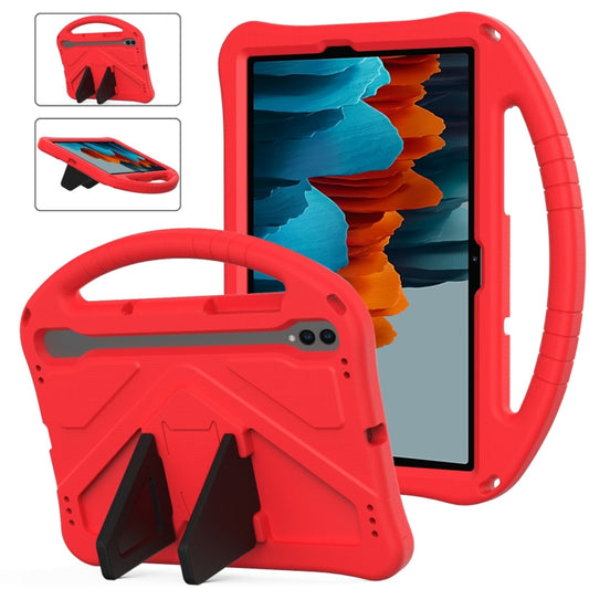 For Samsung Galaxy Tab S7 T870 EVA Shockproof Tablet Case with Holder(Red) - Galaxy Tab S7 by buy2fix | Online Shopping UK | buy2fix