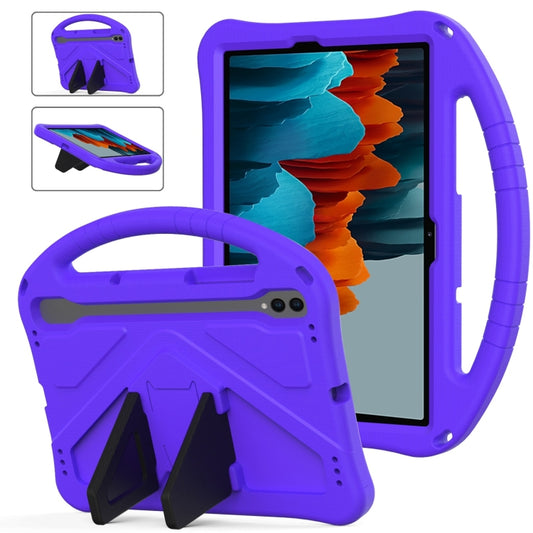 For Samsung Galaxy Tab S7 T870 EVA Shockproof Tablet Case with Holder(Purple) - Galaxy Tab S7 by buy2fix | Online Shopping UK | buy2fix