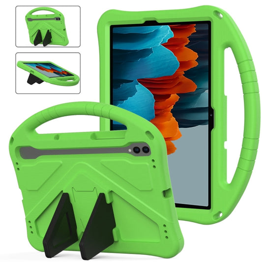 For Samsung Galaxy Tab S7 T870 EVA Shockproof Tablet Case with Holder(Green) - Galaxy Tab S7 by buy2fix | Online Shopping UK | buy2fix