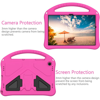 For Samsung Galaxy Tab A9+ EVA Shockproof Tablet Case with Holder(Rose Red) - Galaxy Tab A9+ by buy2fix | Online Shopping UK | buy2fix