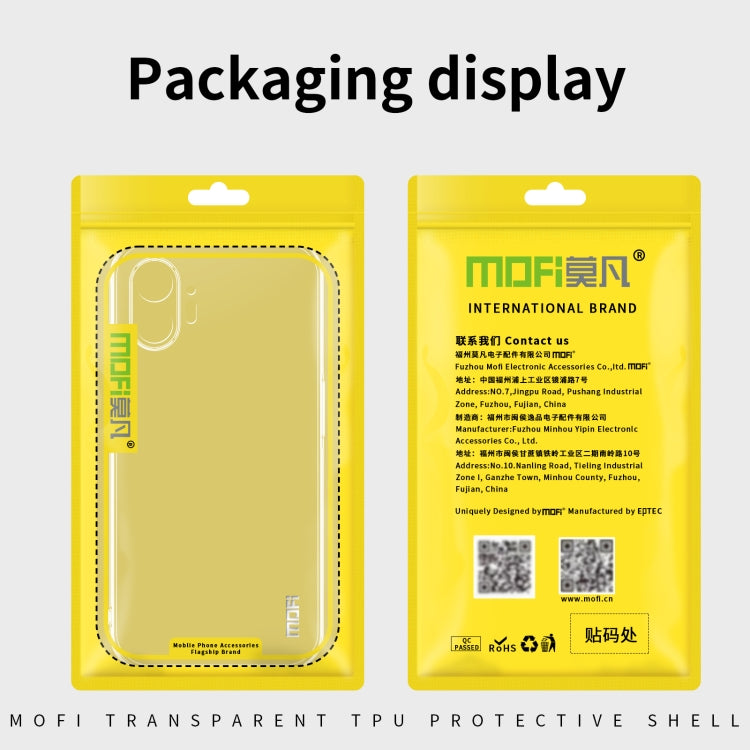 For Nothing Phone 2a MOFI Ming Series Ultra-thin TPU Phone Case(Transparent) - More Brand by MOFI | Online Shopping UK | buy2fix