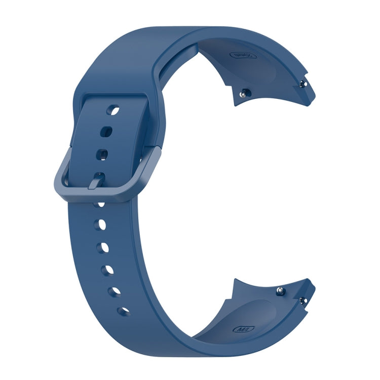 For Samsung Galaxy Watch6 / 6 Classic JUNSUNMAY Solid Color Silicone Adjustable Watch Band(Dark Blue) - Watch Bands by JUNSUNMAY | Online Shopping UK | buy2fix