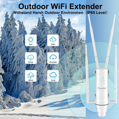 WAVLINK WN572HG3 With 4x7dBi Antenna AC1200 Outdoor WiFi Extender Wireless Routers, Plug:UK Plug - Wireless Routers by buy2fix | Online Shopping UK | buy2fix