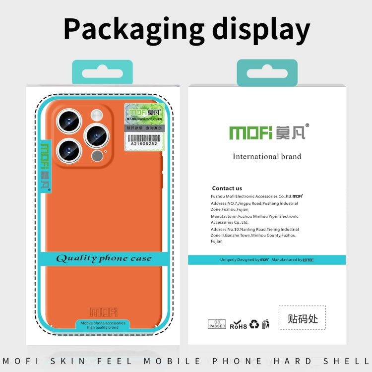 For iPhone 16 MOFI Qin Series Skin Feel All-inclusive PC Phone Case(Green) - iPhone 16 Cases by MOFI | Online Shopping UK | buy2fix