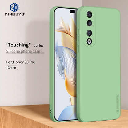 For Honor 90 Pro PINWUYO Sense Series Liquid Silicone TPU Phone Case(Green) - Honor Cases by PINWUYO | Online Shopping UK | buy2fix