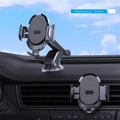 D33 With Air Vent Clip Suction Cup Base Gravity Sensing Car Phone Holder Bracket(Red) - Car Holders by buy2fix | Online Shopping UK | buy2fix