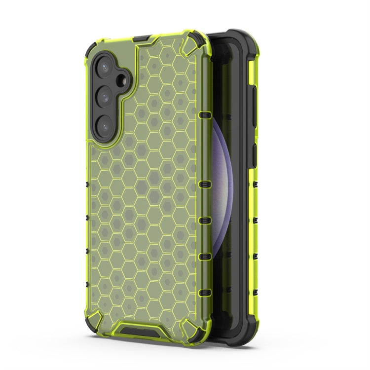 For Samsung Galaxy S23 FE 5G Shockproof Honeycomb Phone Case(Green) - Galaxy S23 FE 5G Cases by buy2fix | Online Shopping UK | buy2fix