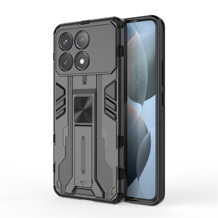 For Redmi K70 Supersonic Armor PC Hybrid TPU Phone Case(Black) - Xiaomi Cases by buy2fix | Online Shopping UK | buy2fix