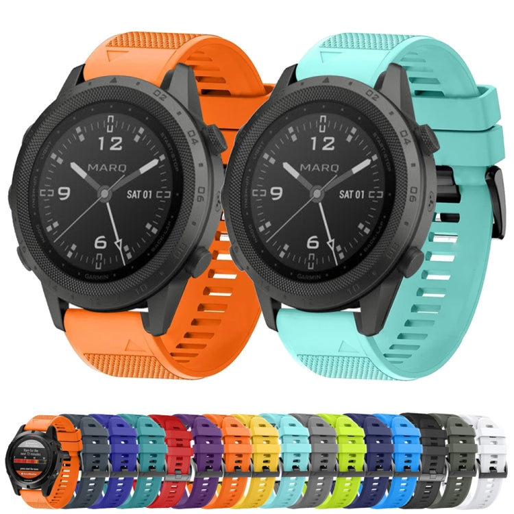 For Garmin Fenix 7 Solar 22mm Quick Release Silicone Watch Band(Sky Blue) - Watch Bands by buy2fix | Online Shopping UK | buy2fix