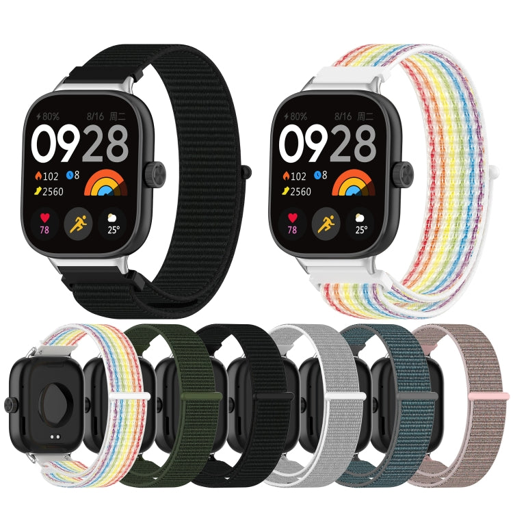 For Xiaomi Mi Band 8 Pro Nylon Loop Metal Connector Watch Band(Colorful) - Watch Bands by buy2fix | Online Shopping UK | buy2fix