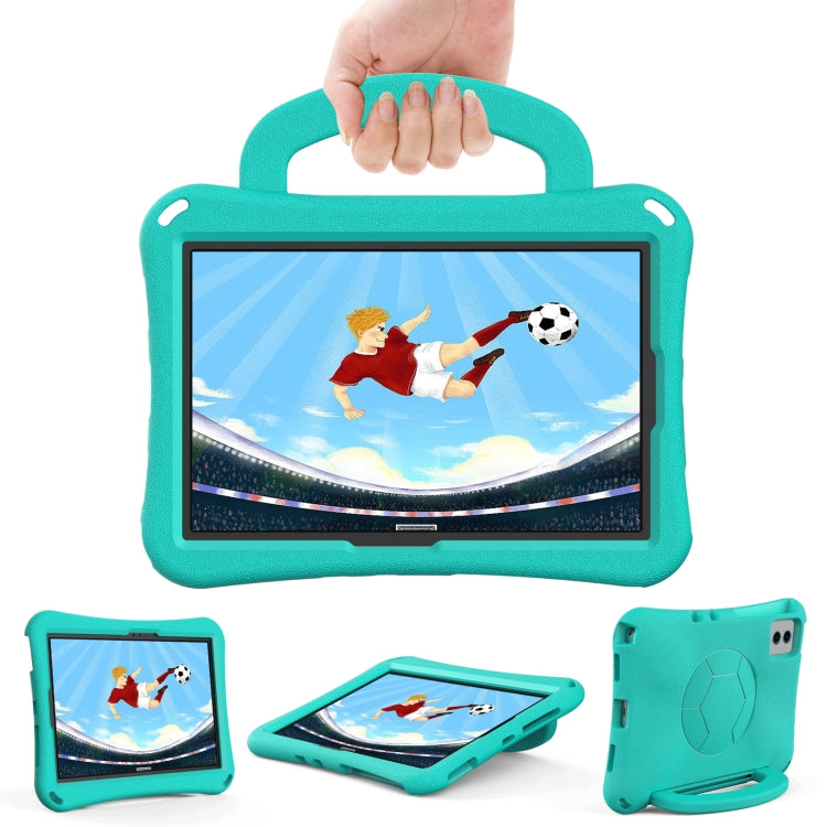 For Samsung Galaxy Tab S9 FE 11 X510 2023 Handle Football Shaped EVA Shockproof Tablet Case(Mint  Green) - Galaxy Tab S9 FE by buy2fix | Online Shopping UK | buy2fix