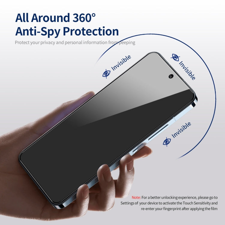 For iPhone 15 5pcs ENKAY Hat-Prince 360 Degree Anti-peeping Privacy Full Screen Tempered Glass Film - iPhone 15 Tempered Glass by ENKAY | Online Shopping UK | buy2fix