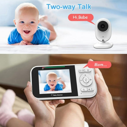 Temperature Detection 2 Way Voice Baby Security Video Camera 2.8-inch LCD Baby Monitor(US Plug) - Baby Monitor by buy2fix | Online Shopping UK | buy2fix