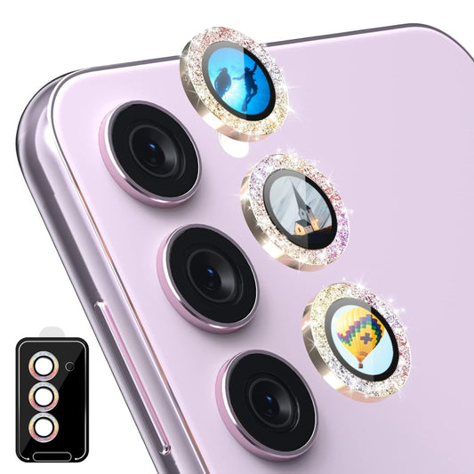 For Samsung Galaxy S24+ 5G ENKAY Hat-Prince AR 9H Rear Lens Glitter Aluminium Alloy Tempered Glass Film(Colorful) - Galaxy S24+ 5G Tempered Glass by ENKAY | Online Shopping UK | buy2fix