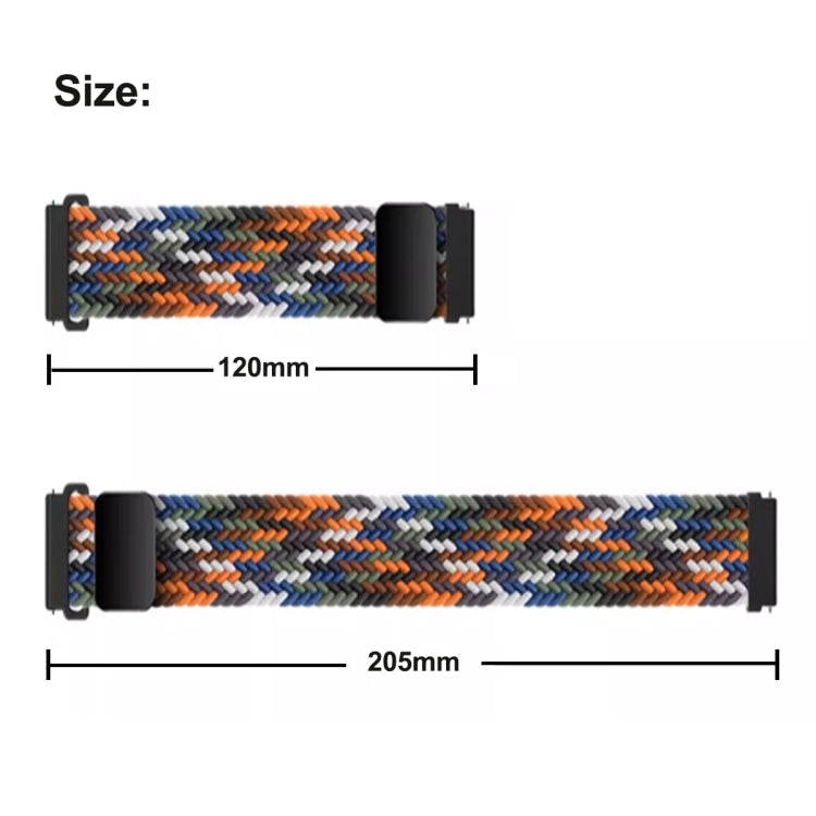 For Samsung Galaxy Fit3 Magnetic Buckle Nylon Braid Watch Band(Rainbow Color) - Watch Bands by buy2fix | Online Shopping UK | buy2fix