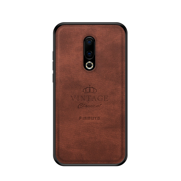 PINWUYO Shockproof Waterproof Full Coverage PC + TPU + Skin Protective Case for Meizu 16th(Brown) - Meizu by PINWUYO | Online Shopping UK | buy2fix