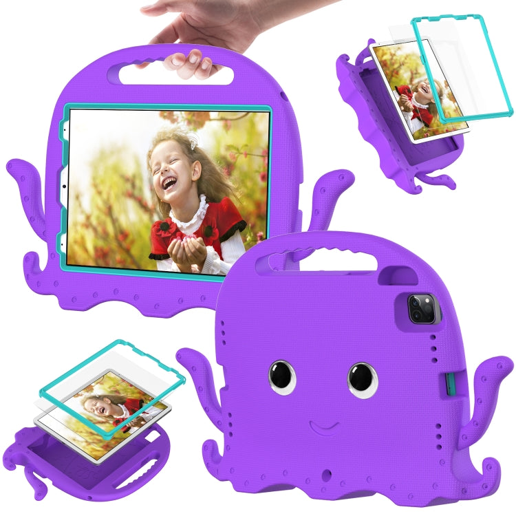 For iPad Pro 11 2024 Octopus Style EVA Hybrid PC Shockproof Tablet Case with Strap(Purple) - iPad Pro 11 2024 Cases by buy2fix | Online Shopping UK | buy2fix