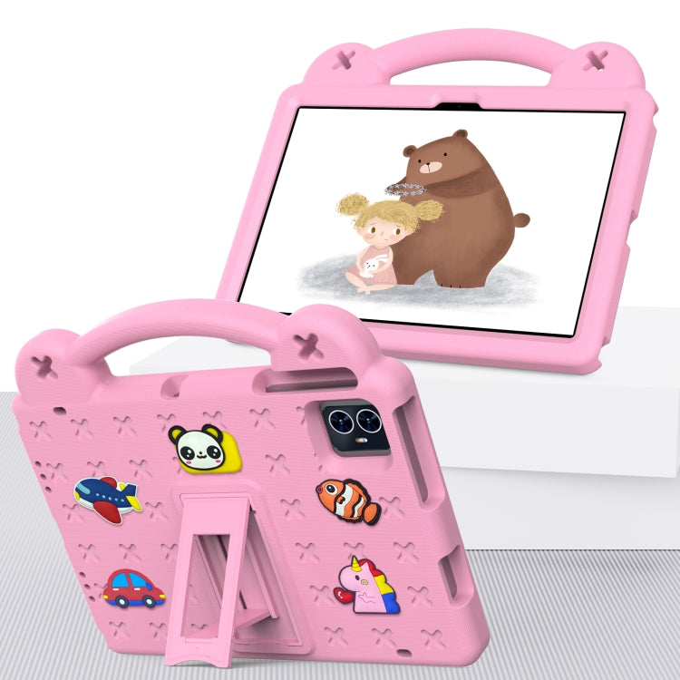 For Blackview Tab 80 10.1 2023 Handle Kickstand Children EVA Shockproof Tablet Case(Pink) - Others by buy2fix | Online Shopping UK | buy2fix