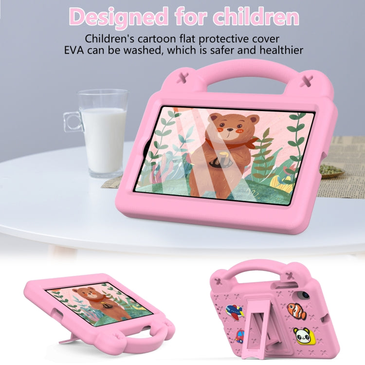 For Walmart Onn 7.0 Gen4 2024 Handle Kickstand Children EVA Shockproof Tablet Case(Pink) - Others by buy2fix | Online Shopping UK | buy2fix