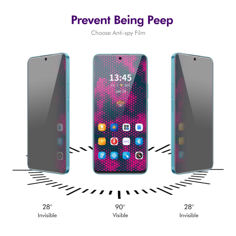 For Motorola Moto G Stylus 5G 2024 5pcs ENKAY Hat-Prince 28 Degree Anti-peeping Privacy Tempered Glass Film - Motorola Tempered Glass by ENKAY | Online Shopping UK | buy2fix