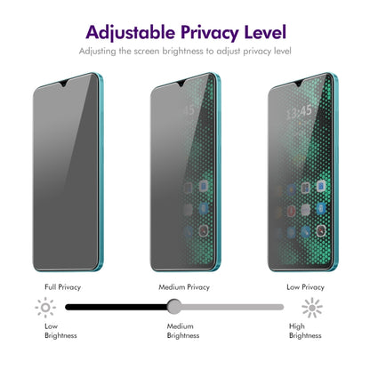 For Tecno Spark 10 / 10 5G 2pcs ENKAY Hat-Prince 28 Degree Anti-peeping Privacy Tempered Glass Film - Tecno Tempered Glass by ENKAY | Online Shopping UK | buy2fix