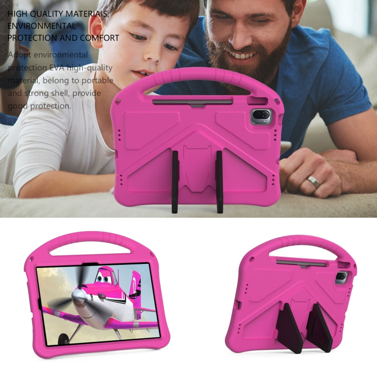 For Huawei Matepad SE 11 2024 EVA Shockproof Tablet Case with Holder(RoseRed) - Huawei by buy2fix | Online Shopping UK | buy2fix