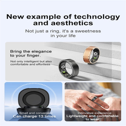 R03 SIZE 10 Smart Ring, Support Heart Rate / Blood Oxygen / Sleep / Multiple Sports Modes(Gold) - Smart Rings / Smart Telephones by buy2fix | Online Shopping UK | buy2fix