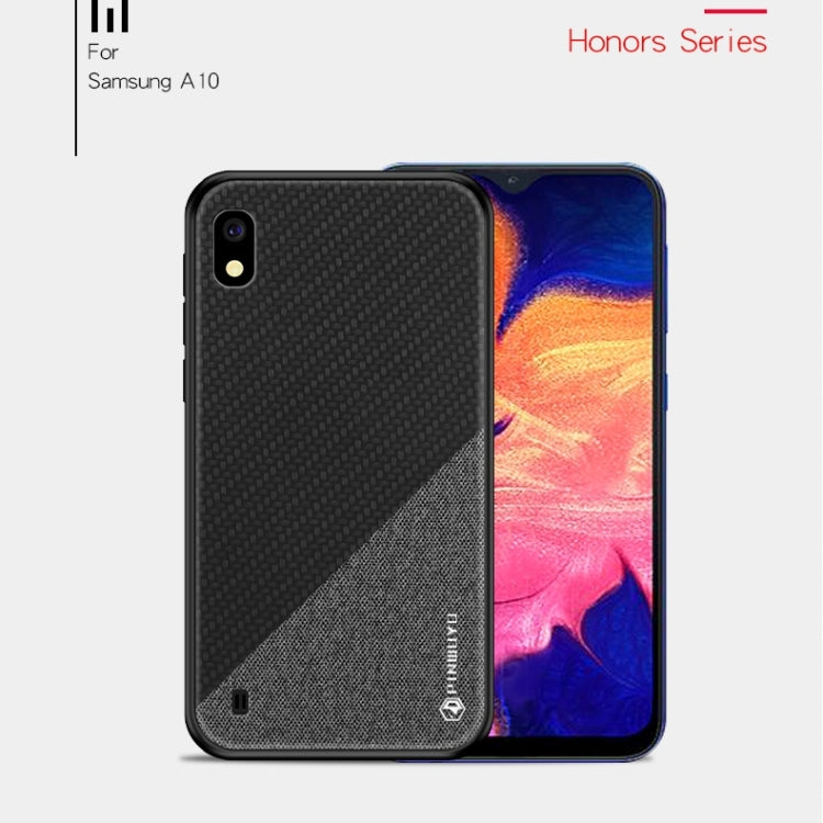 PINWUYO Honors Series Shockproof PC + TPU Protective Case for Galaxy A10(Black) - Galaxy Phone Cases by PINWUYO | Online Shopping UK | buy2fix