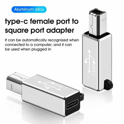 ADS-618 USB-C / Type-C Female to MIDI Male Electric Piano Printer Scanner Adapter(Grey) - Cable & Adapters by buy2fix | Online Shopping UK | buy2fix