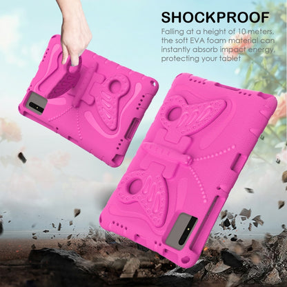 For Huawei MatePad SE 11 2024 Butterfly Bracket EVA Shockproof Tablet Case(Rose Red) - Huawei by buy2fix | Online Shopping UK | buy2fix