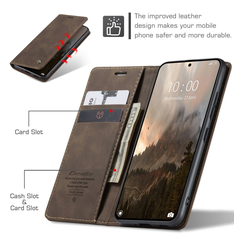 For Xiaomi 14T Pro CaseMe 013 Multifunctional Horizontal Flip Leather Phone Case(Coffee) - 14T Pro Cases by CaseMe | Online Shopping UK | buy2fix